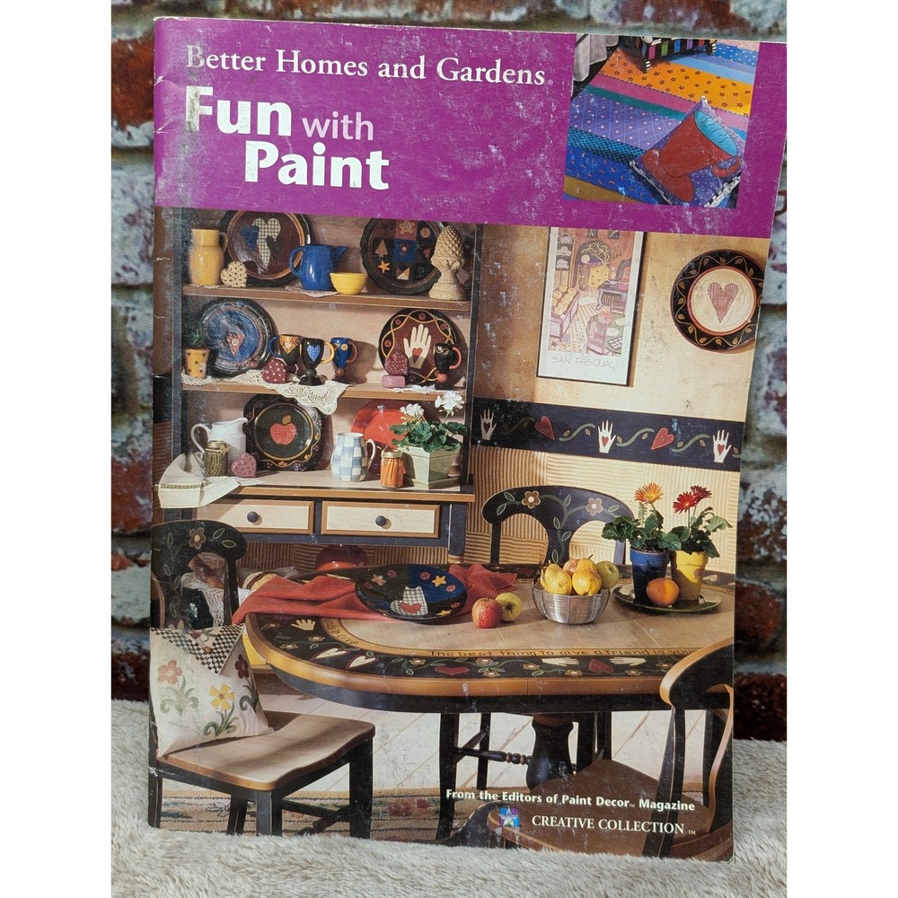 Better Homes and Gardens Fun with Paint 50 Whimsical Designs Book 22526